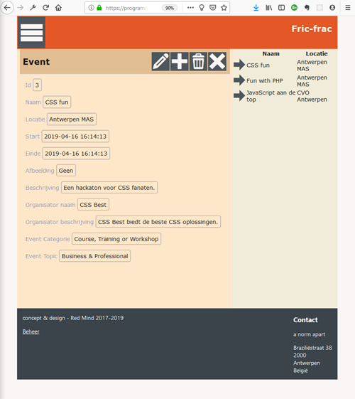 Fric-frac View Event-ReadingOne